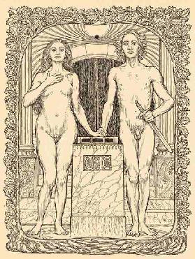 Am Traualtar,  Tafel 6  aus dem Portfolio Lebenszeichen 1908