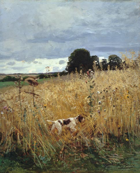 Am Getreidefeld von Hugo Mühlig