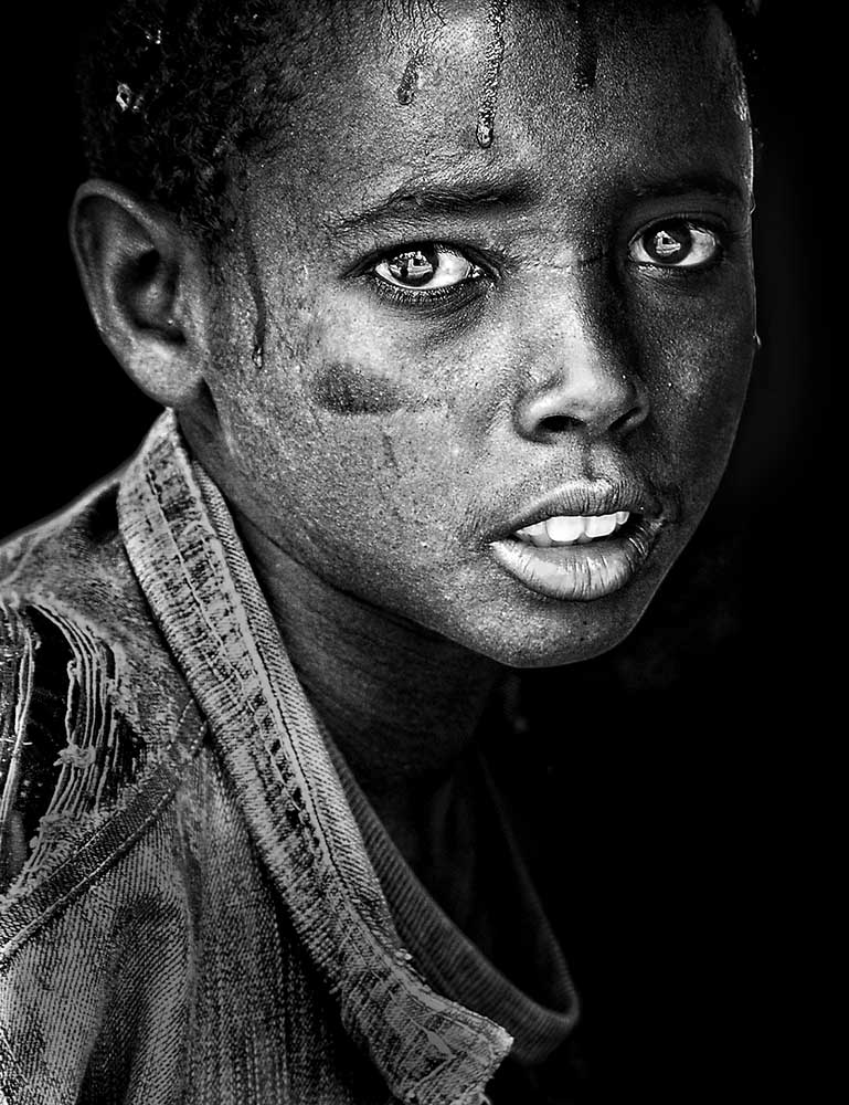 Äthiopische Augen BW von Husain Alfraid