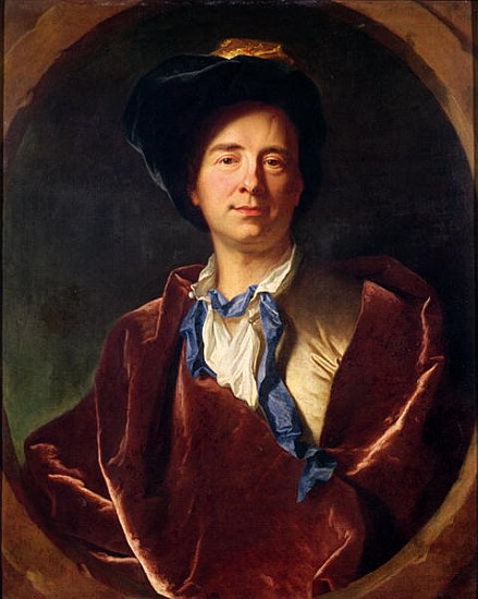 Portrait of Bernard le Bovier de Fontenelle (1657-1757) von Hyacinthe Rigaud