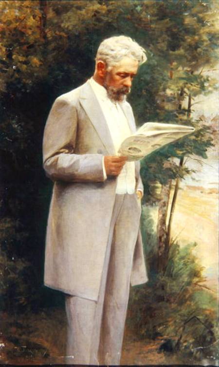 Portrait of the author Nikolay G. Garin (1852-1906) von I Pass