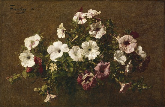 Petunias von Ignace Henri Jean Fantin-Latour