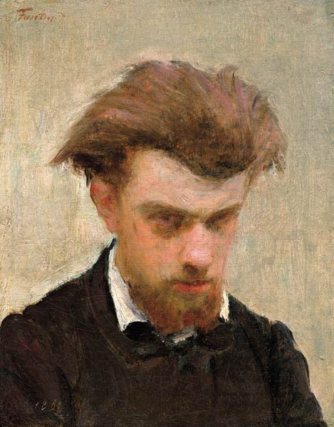 Self portrait as a young man von Ignace Henri Jean Fantin-Latour