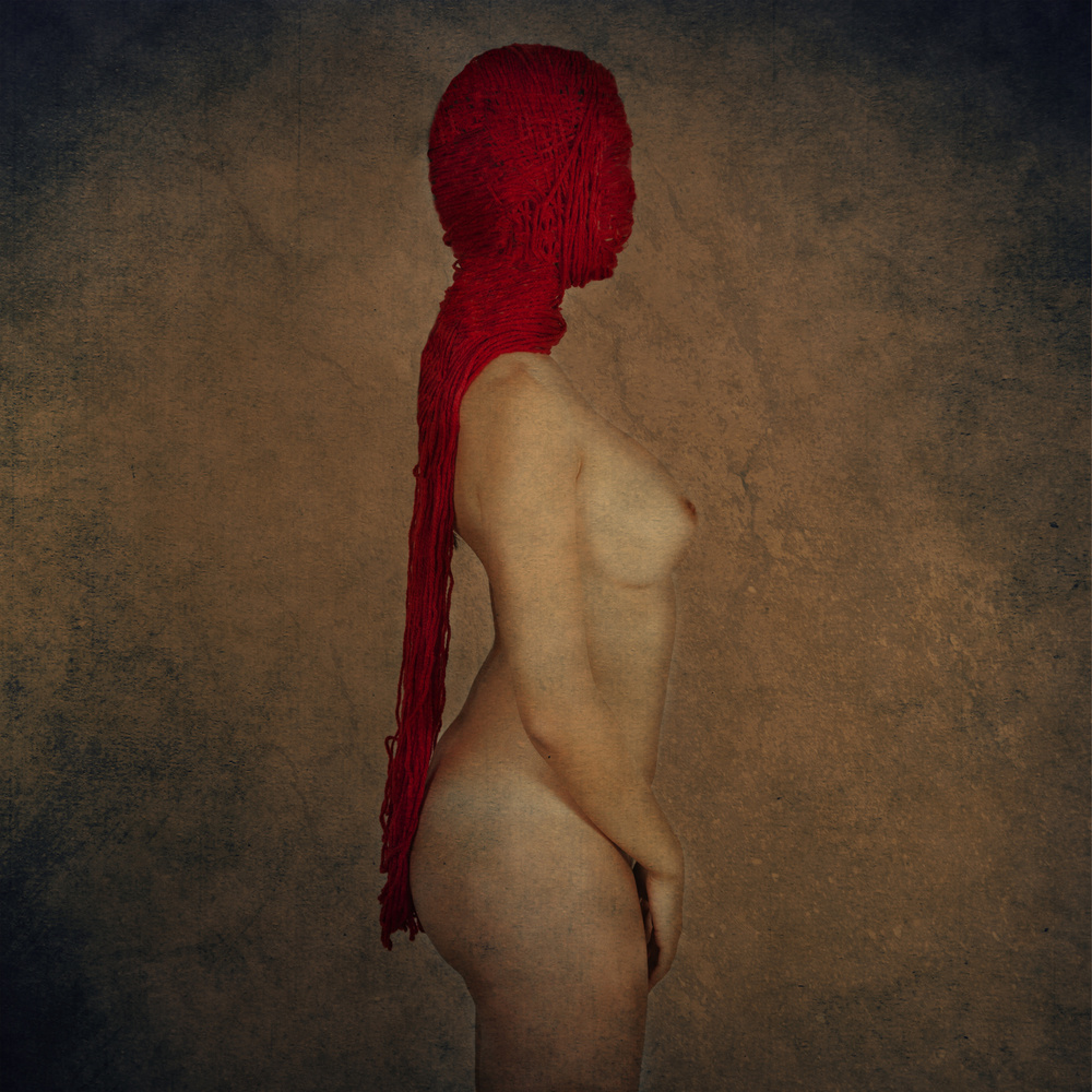 Das dünne rote Seil IV von Igor Genovesi