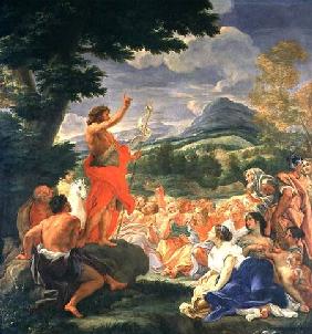 St. John the Baptist Preaching painted be