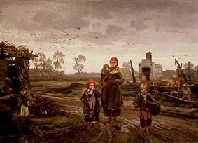 Nach dem Dorfbrand. von Ilarion M. Prjaschnikow