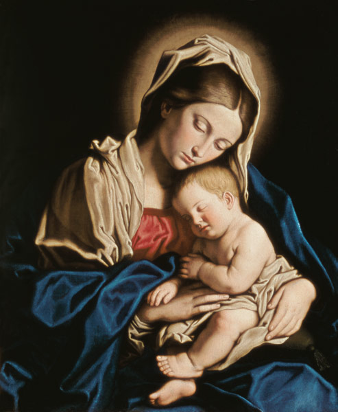 Madonna und Kind von Il (Giovanni Battista Salvi) Sassoferrato