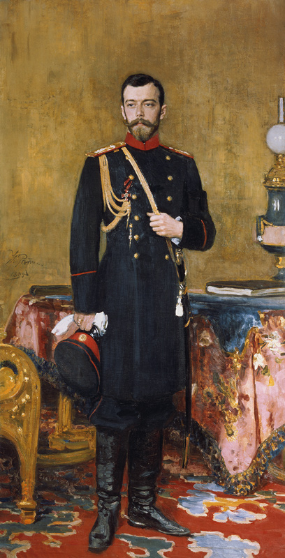 Porträt des Kaisers Nikolaus II. (1868-1918) von Ilja Jefimowitsch Repin