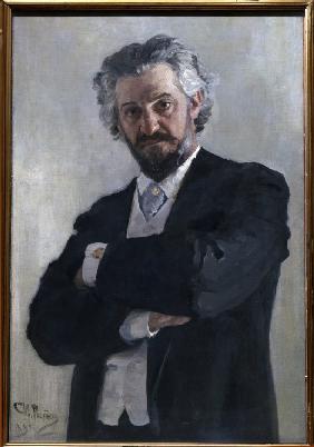 Porträt des Cellisten Alexander Werschbilowitsch (1850-1911) 1895