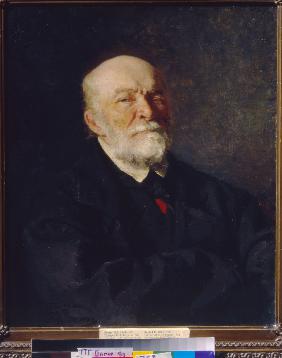 Porträt des Chirurgen und Pädagogen Nikolai I. Pirogow (1810-1881) 1881