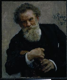 Porträt des Schriftstellers Wladimir Korolenko (1853-1921) 1912