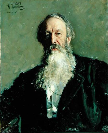 Portrait of Vladimir Stasov (1824-1906) von Ilja Jefimowitsch Repin