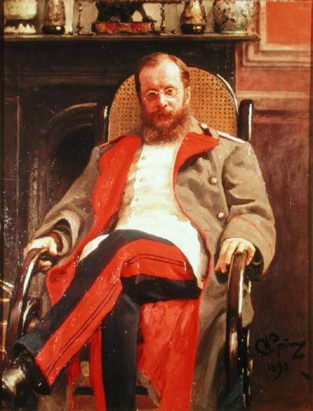 Portrait of Zesar Kjui (1835-1918) von Ilja Jefimowitsch Repin