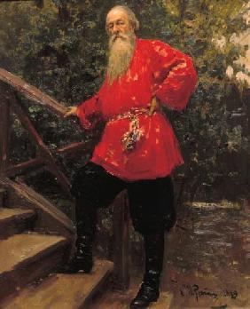 W.W.Stassow vor seinem Landhaus 1889