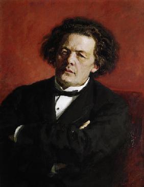 Portrait von Anton Grigoryevich Rubinstein, 1881 1881