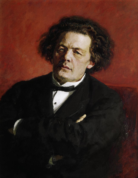Portrait von Anton Grigoryevich Rubinstein, 1881 von Ilja Jefimowitsch Repin