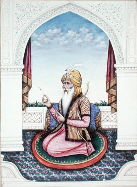 Ranjit Singh (1780-1839) Maharajah of the Punjab (pencil von Indian School