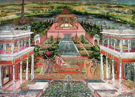 A Mughal Princess in her Garden