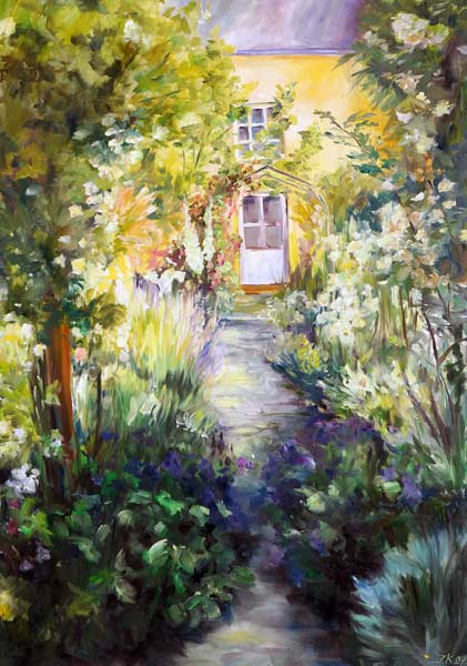 Garten und Tür von Ingeborg Kuhn