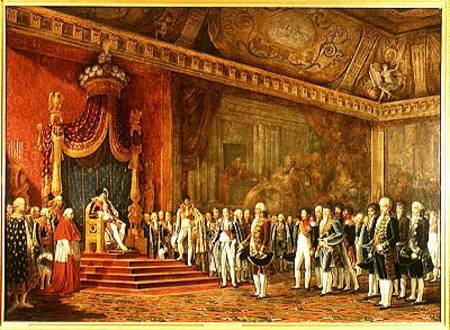 Napoleon (1769-1821) Receiving the Delegation from the Roman Senate von Innocent Louis Goubaud