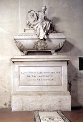The tomb of Niccolo Machiavelli (1469-1527)