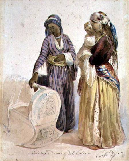 Slave and Woman from Cairo von Ippolito Caffi