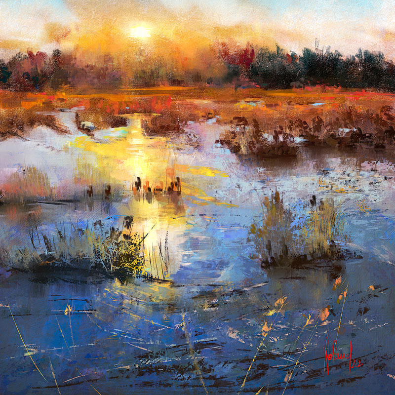 Marsh Sunset von Georg Ireland