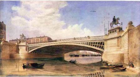Design for Carlisle Bridge, now O'Connell Bridge, Dublin, attributed to the office of Messrs Turner von Irish School