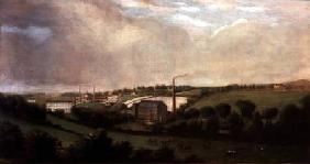 Linen Mill at Chapelford, near Lucan, Dublin, Ireland c.1850