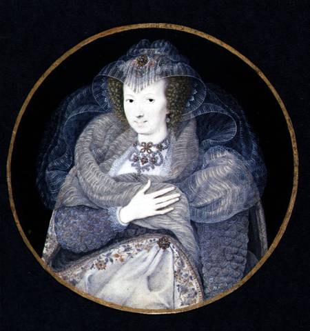 Portrait of Frances, Countess Howard von Isaac Oliver