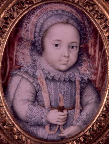 Portrait of a little girl von Isaac Oliver