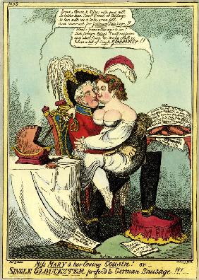 Miss Mary und ihr verliebter Vetter, oder Der ledige Gloucester wird deutscher Wurst vorgezogen! 1816