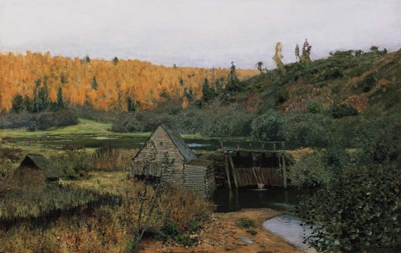 Herbst. Mühle. Pljos von Isaak Iljitsch Lewitan