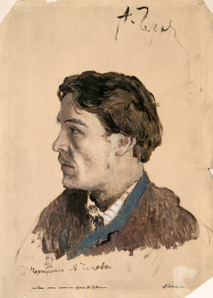 Portrait of Anton Chekhov (1860-1904) von Isaak Iljitsch Lewitan