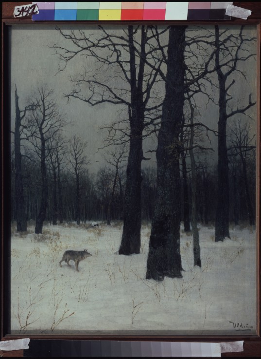 Wald im Winter von Isaak Iljitsch Lewitan