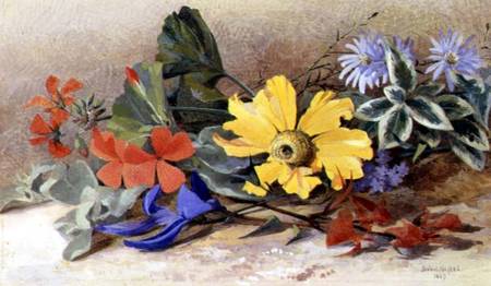 Still Life - mixed Flowers von Isabel Oakley Naftel