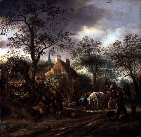 Travellers at an Inn von Isack van Ostade