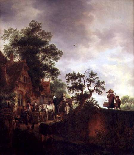 Travellers by an Inn von Isack van Ostade