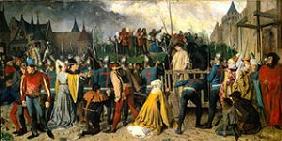 Jeanne d'Arc auf dem Wege zur Hinrichtung 1867