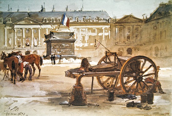 Paris Commune: The Fall of the Vendome Column, 29th May 1871 von Isidore Pils