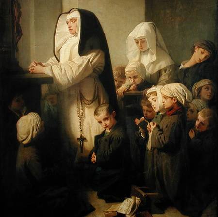 The Prayer of the Children Suffering from Ringworm von Isidore Pils