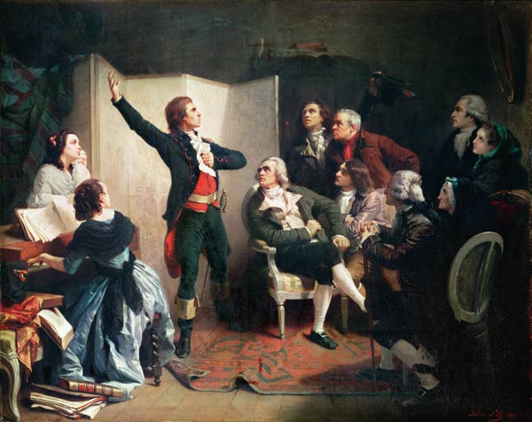 Rouget de Lisle (1760-1836) singing the Marseillaise at the home of Dietrich, Mayor of Strasbourg von Isidore Pils