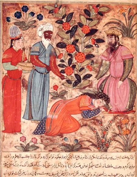Fol.101 A Woman Beseeching the Sultan, from 'The Book of Kalila and Dimna' from 'The Fables of Bidpa von Islamic School