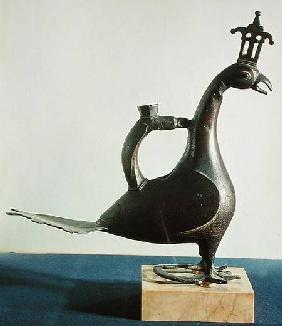 Aquamanile in the form of a peacock