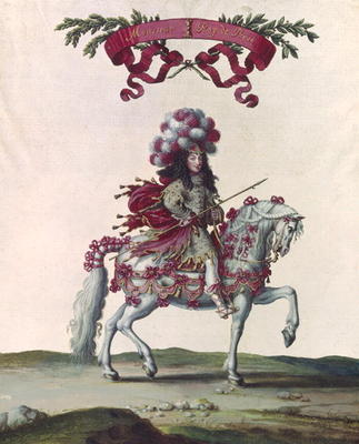 Philippe I (1640-1701) Duke of Orleans as the King of Persia, part of the Carousel Given by Louis XI von Israel, the Younger Silvestre