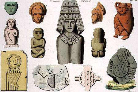 Central American Antiquities, plate 46 from 'The History of the Nations' von Scuola pittorica italiana