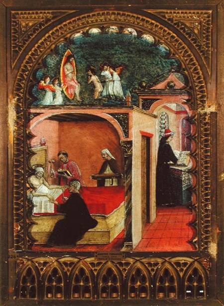 St. Jerome in his Cell and the Dream of St. Jerome von Scuola pittorica italiana
