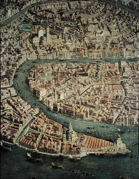 Perspective plan of Venice von Scuola pittorica italiana