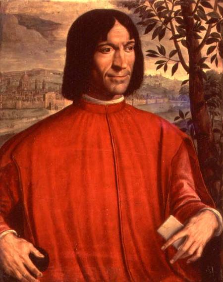 Portrait of Lorenzo de' Medici 'the Magnificent' (1449-92) (panel) von Scuola pittorica italiana