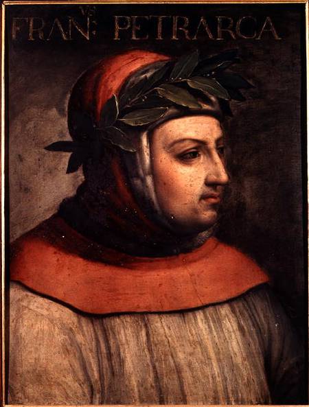 Portrait of Petrarch (Francesco Petrarca) (1304-74) von Scuola pittorica italiana